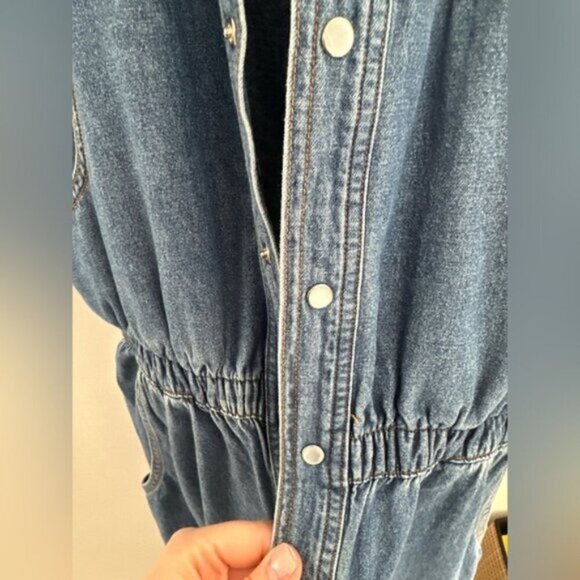 REVOLVE BRAND - OVERLOVER -Blue Denim VINTAGE LOOK Jumpsuit - Picture 8 of 13